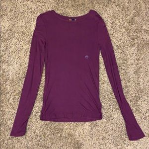 Maroon long sleeve shirt